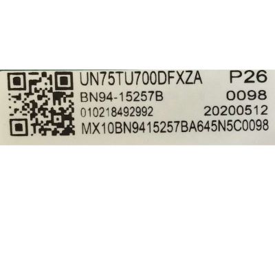 KIT DE TARJETAS PARA TV SAMSUNG / NUMERO DE PARTE MAIN BN94-15257B / BN41-02751A / BN97-16648D / BN9415257B / FUENTE BN4401056A / L75S6N_THS / BN44-01056A / PANEL CY-BT075HGLV3H / MODELO UN75TU700D / UN75TU700DFXZA FA01 - Imagen 4